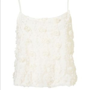 Topshop 3D floral cami top